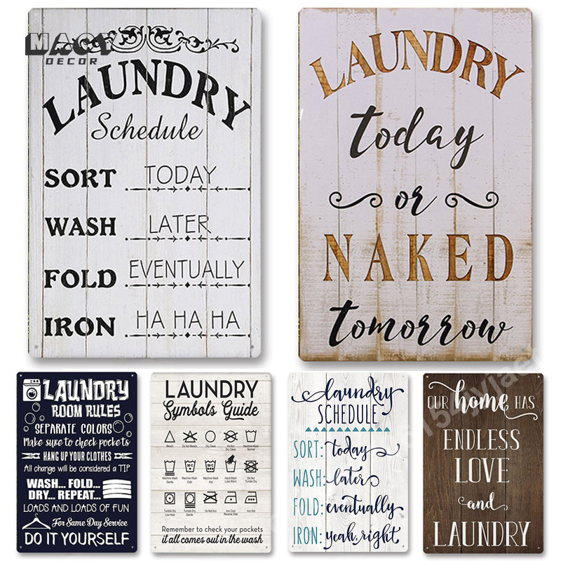 Home Bathroom Decor - Металлическая табличка с надписью, винтажный декор