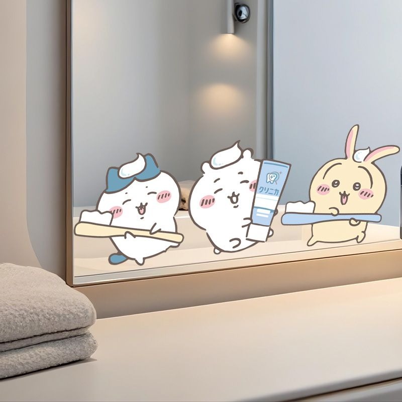 Home One Bathroom - Горячая новинка: Наклейки-зеркала Chiikawa с сильным
