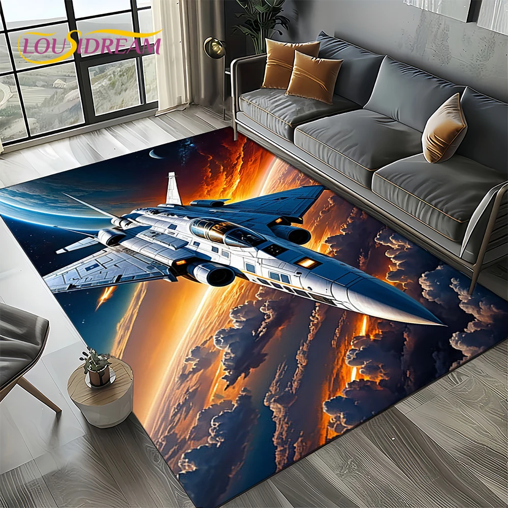 Jet Home Bathroom Mats - 3D-ковер с изображением истребителя Spitfire для