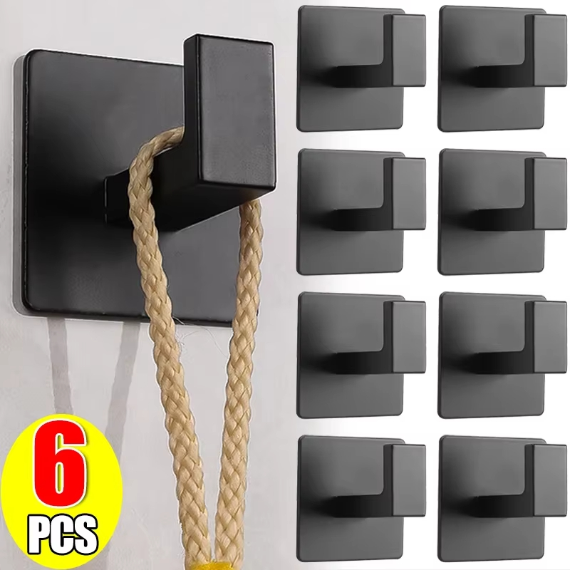 Robe Hook Adhesive - 1/6 шт. прочные самоклеящиеся настенные крючки,