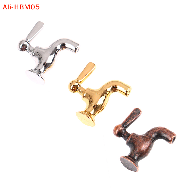 Home Bathroom Taps - (HB05) 4 шт./компл. 1:12 Миниатюрный металлический