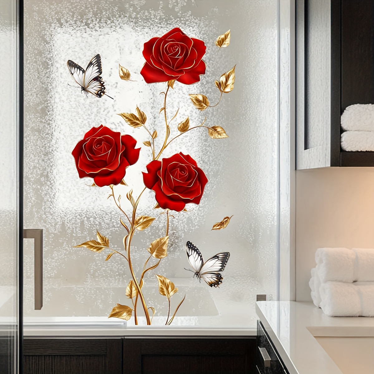 Home One Bathroom - 1 шт. Очаровательная и романтичная наклейка
