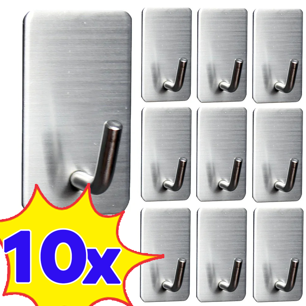 Robe Hook Adhesive - 1-10 шт. самоклеящийся крючок из нержавеющей