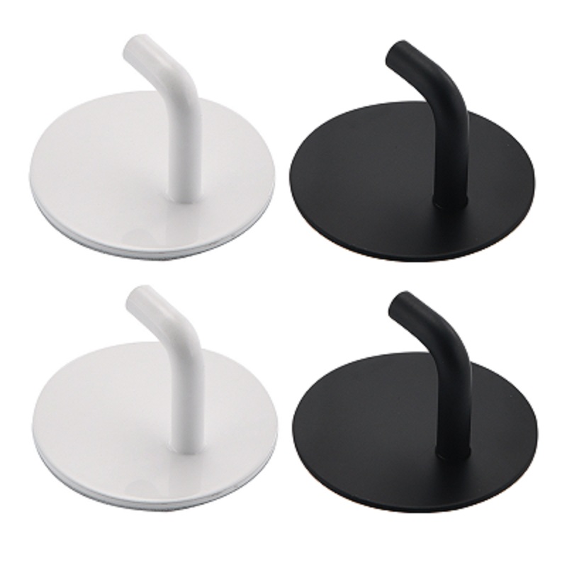 Robe Hook Adhesive - 2 шт., черный/белый настенный крючок из