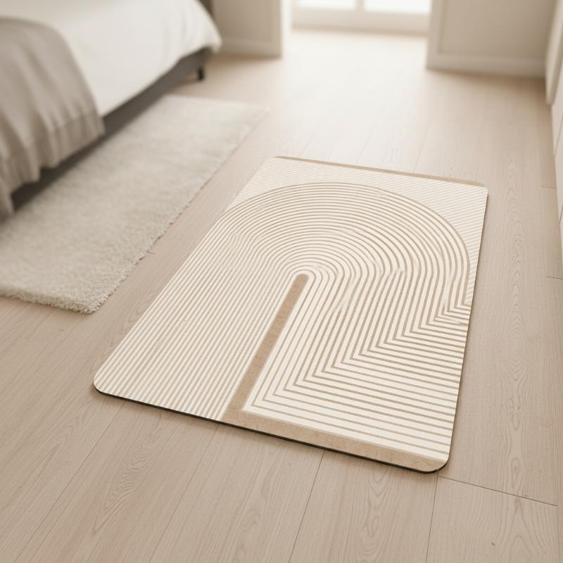 Бежевый полосатый коврик для в – обзор и цена Non Slip Bath Mat