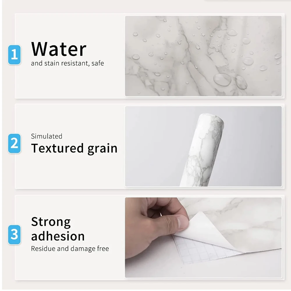 Мраморные виниловые самоклеящи – обзор и цена Home Bathroom Wallpaper