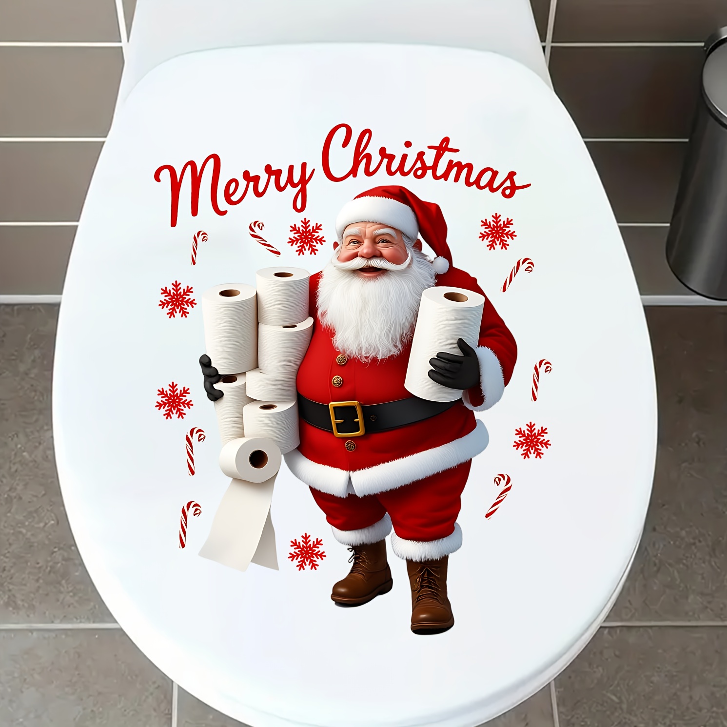 Забавная наклейка на унитаз с  – обзор и цена Home Bathroom Wallpaper