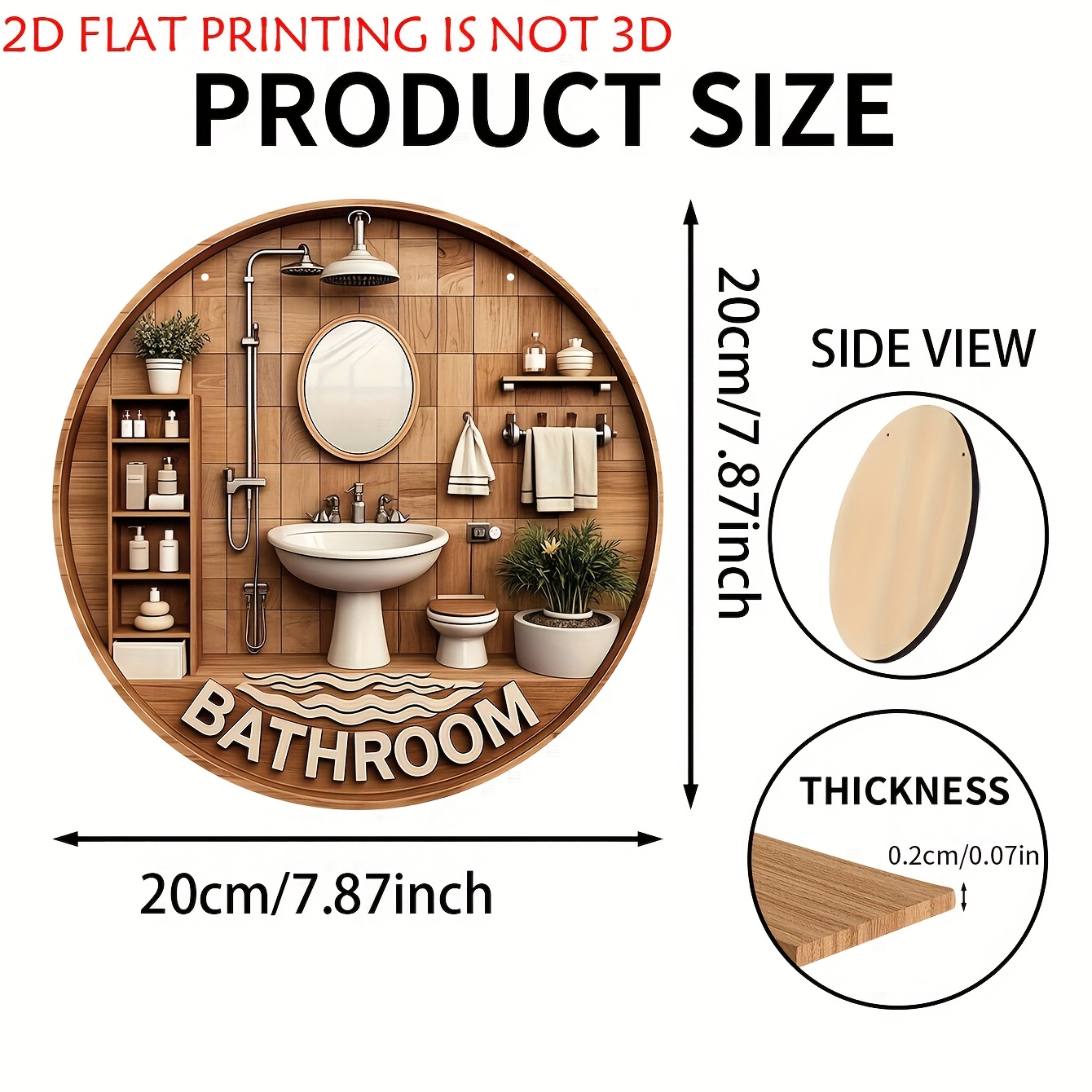 Один 2D плоский круглый деревя – обзор и цена Home One Bathroom