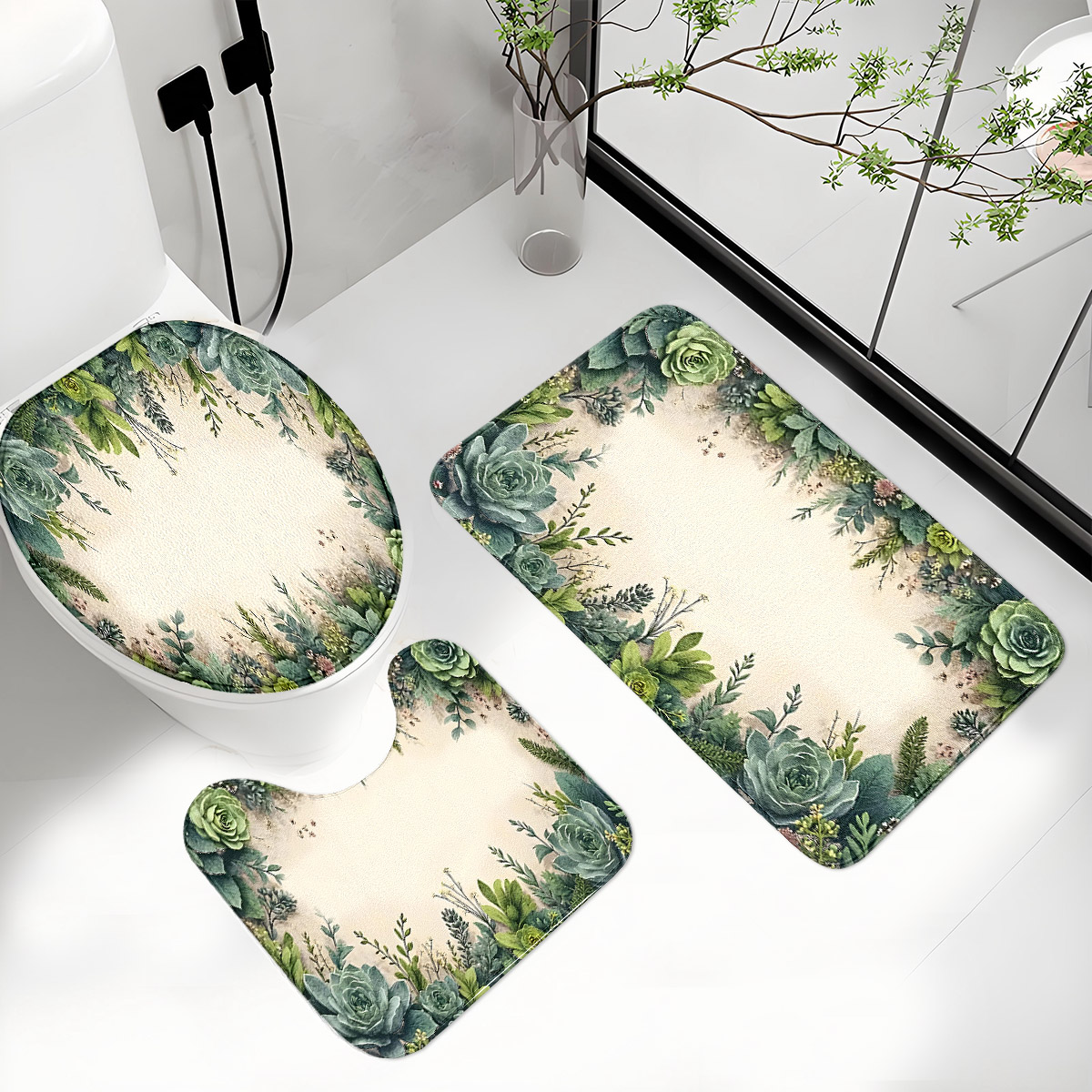 Ретро-набор для ванной комнаты – обзор и цена Zara Home Bathroom Mat