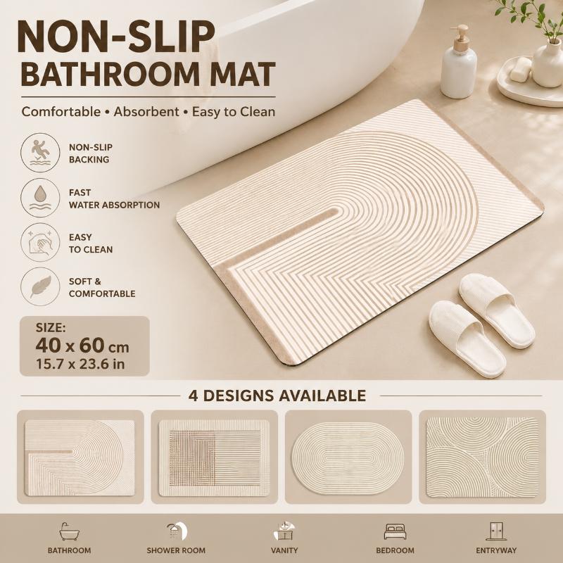 Коврик для ванной из диатомита – обзор и цена Non Slip Bath Mat