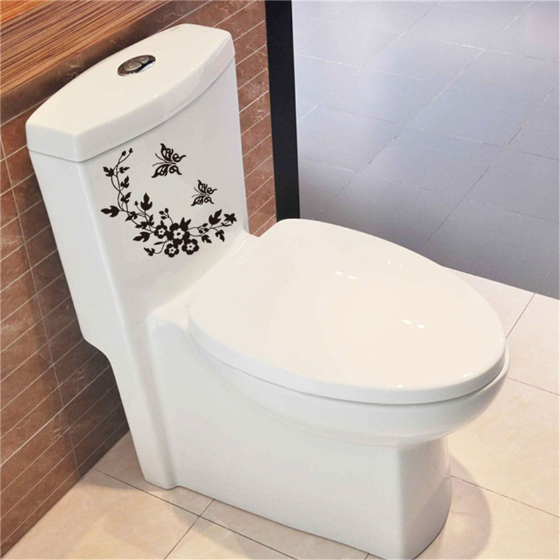 Бабочка, цветок, лоза, наклейк – обзор и цена Home Bathroom Wallpaper